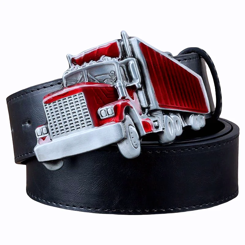 Top Trends: Retro Soviet Style Big Truck Shaped Men's Belt Buckle Vintage Car Farming Tractor Russia Shoppable Styles