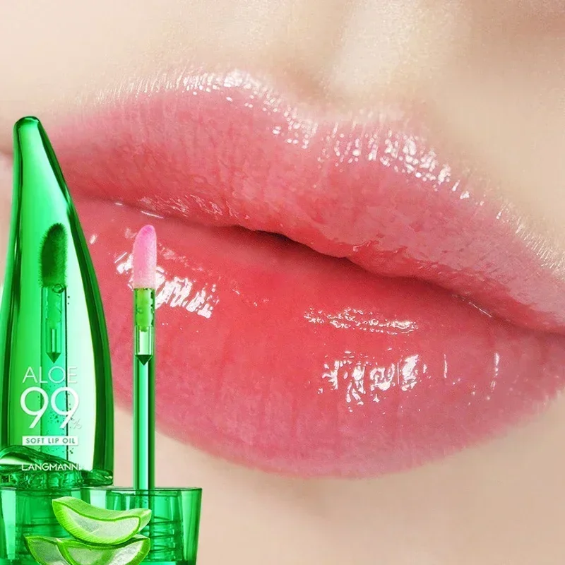 Top Trends: New 99% Aloe Vera Lip Balm Oil Temperature Color Changing Lipgloss Waterproof Moisturizing Long Lasting Lip Tint Makeup Cosmetic Shoppable Styles