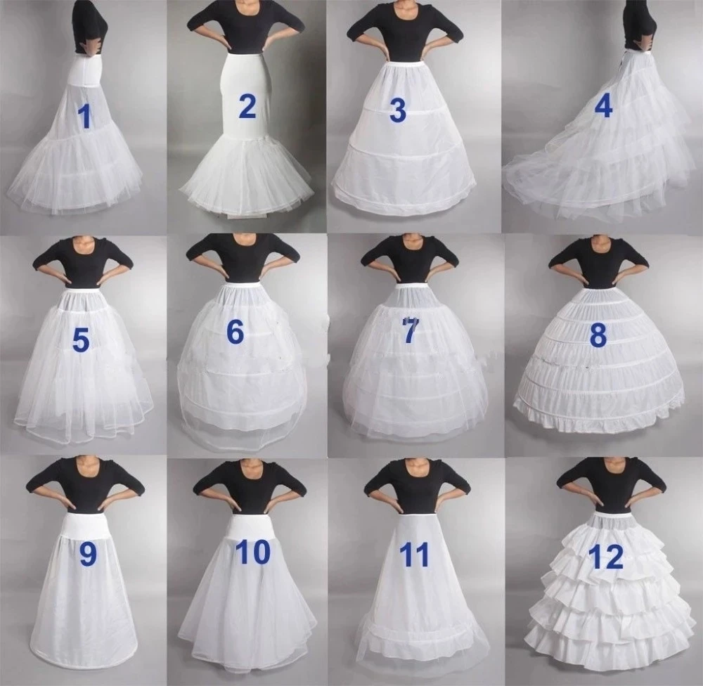 Top Trends: Hot Bridal Wedding Petticoat Underskirt Prom Plus Size Hoop Crinoline 12 Styles Shoppable Styles