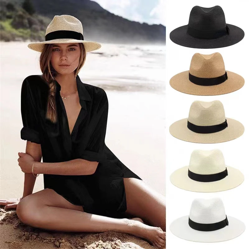 Top Trends: New Men&#039;s And Women&#039;s Bob Ricard Bucket Sun Hat Ribbon Straw Hat Summer Panama Outdoor Party Picnic Sunshade Basin Cap Wholesale Shoppable Styles