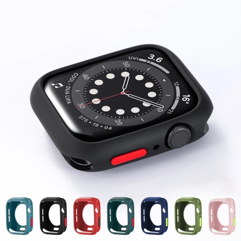 Top Trends: Candy Soft Silicone Case For Apple Watch Cover 9 8 7 6 Se 5 45mm 42mm 38 Protection Iwatch Serie 44mm 40mm 41mm Bumper For Women Shoppable Styles