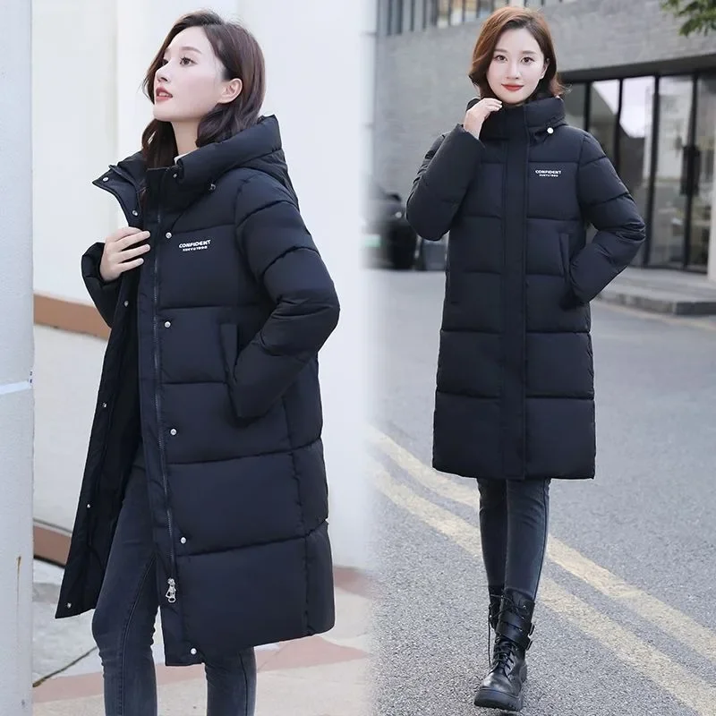 Top Trends: 2023 New Women&#039;s Cotton Coat Winter Jacket Female Warm Thick Parkas Mid Length Version Hooded Outwear Loose Large Size Overcoat Shoppable Styles