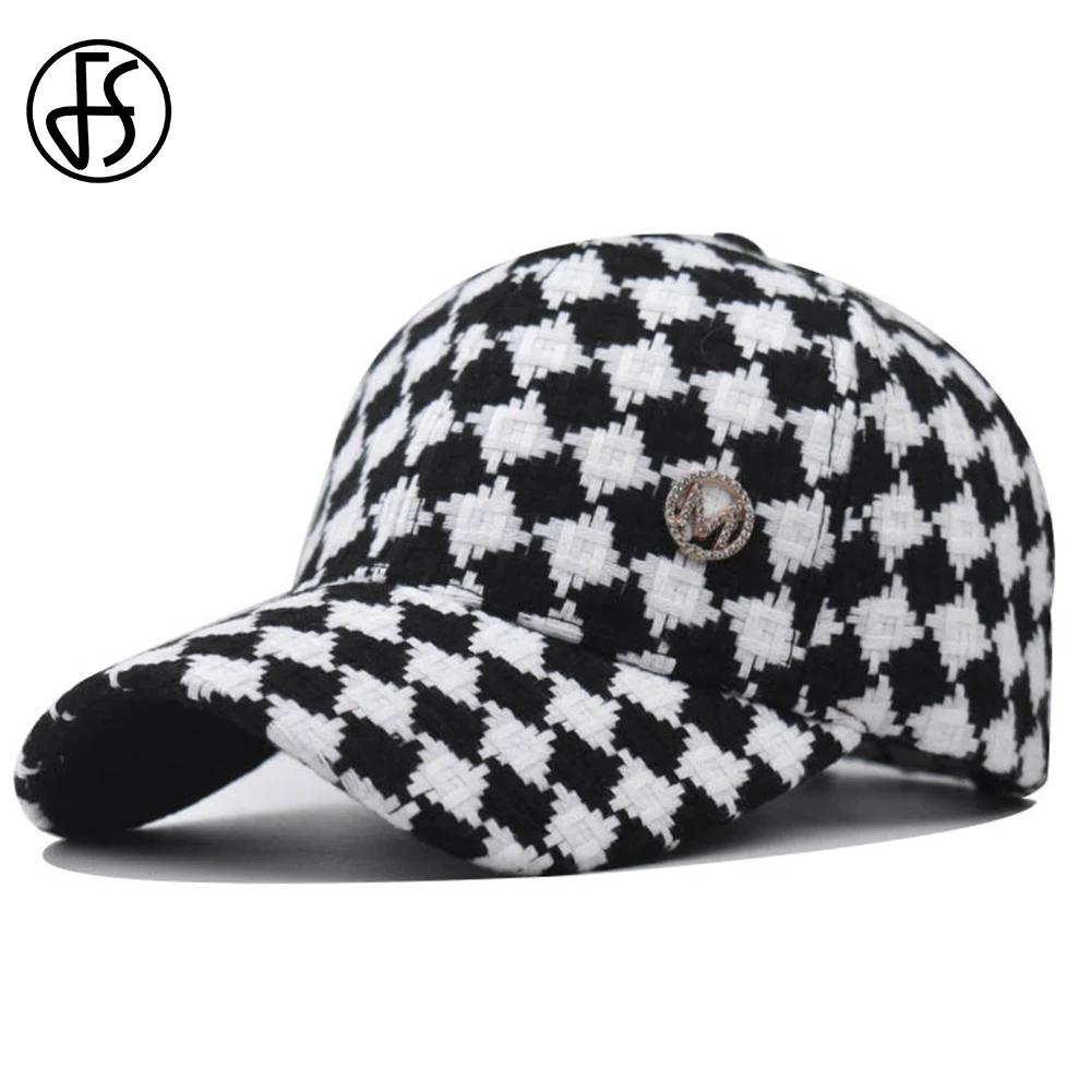 Top Trends: FS 2024 Luxury Brand Baseball Cap For Men Black Gray British Plaid Women Hat Streetwear Snapback Hip Hop Caps Bones Masculinos Shoppable Styles