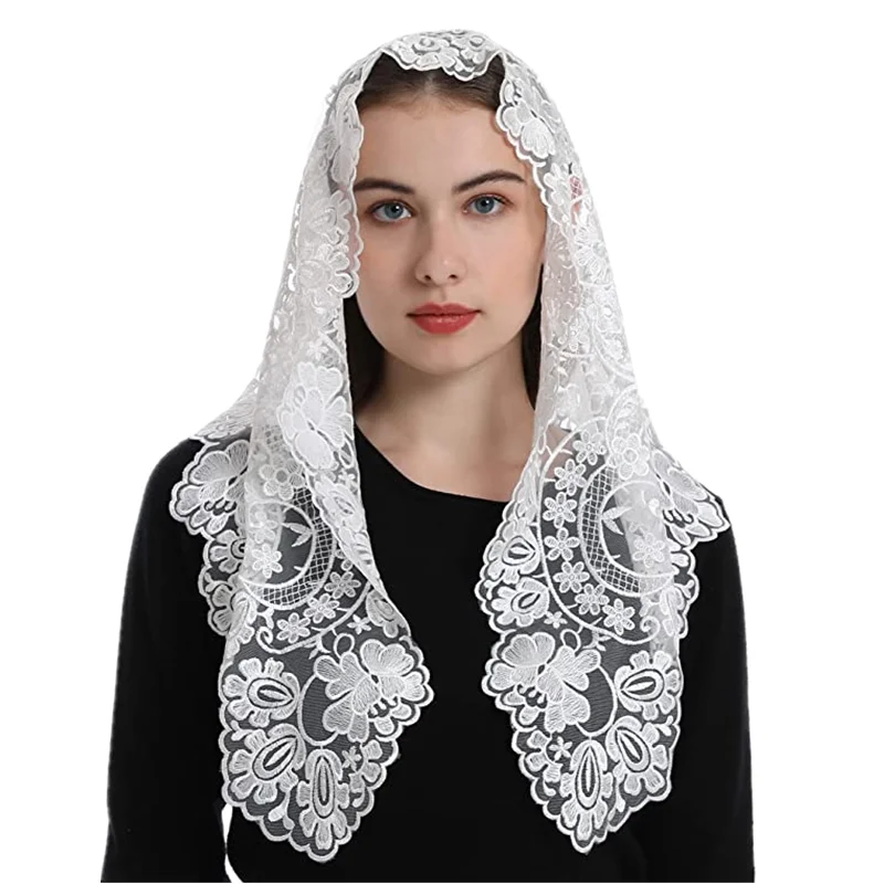 Top Trends: Multi Colors Spanish Style Lace Mantilla Women Head Covering Catholic Veil Shoppable Styles