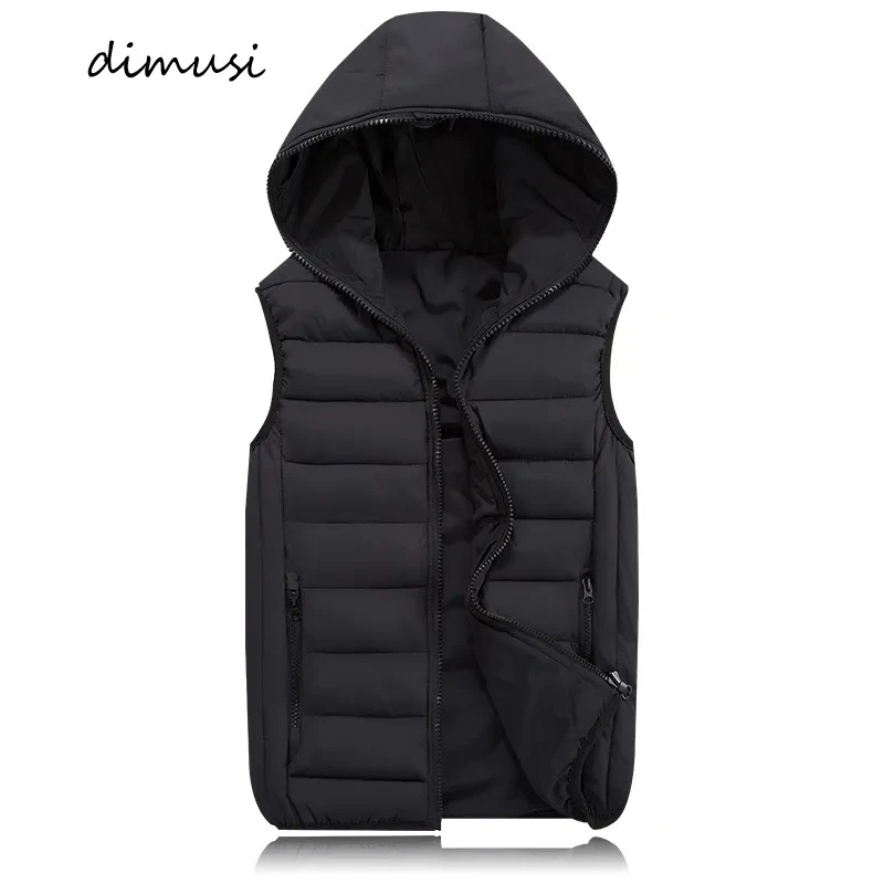 Top Trends: DIMUSI Mens Jacket Sleeveless Vest Winter Fashion Male Cotton-Padded Thicken Vest Men Waistcoat Jackets Clothing 4XL, YA980 Shoppable Styles