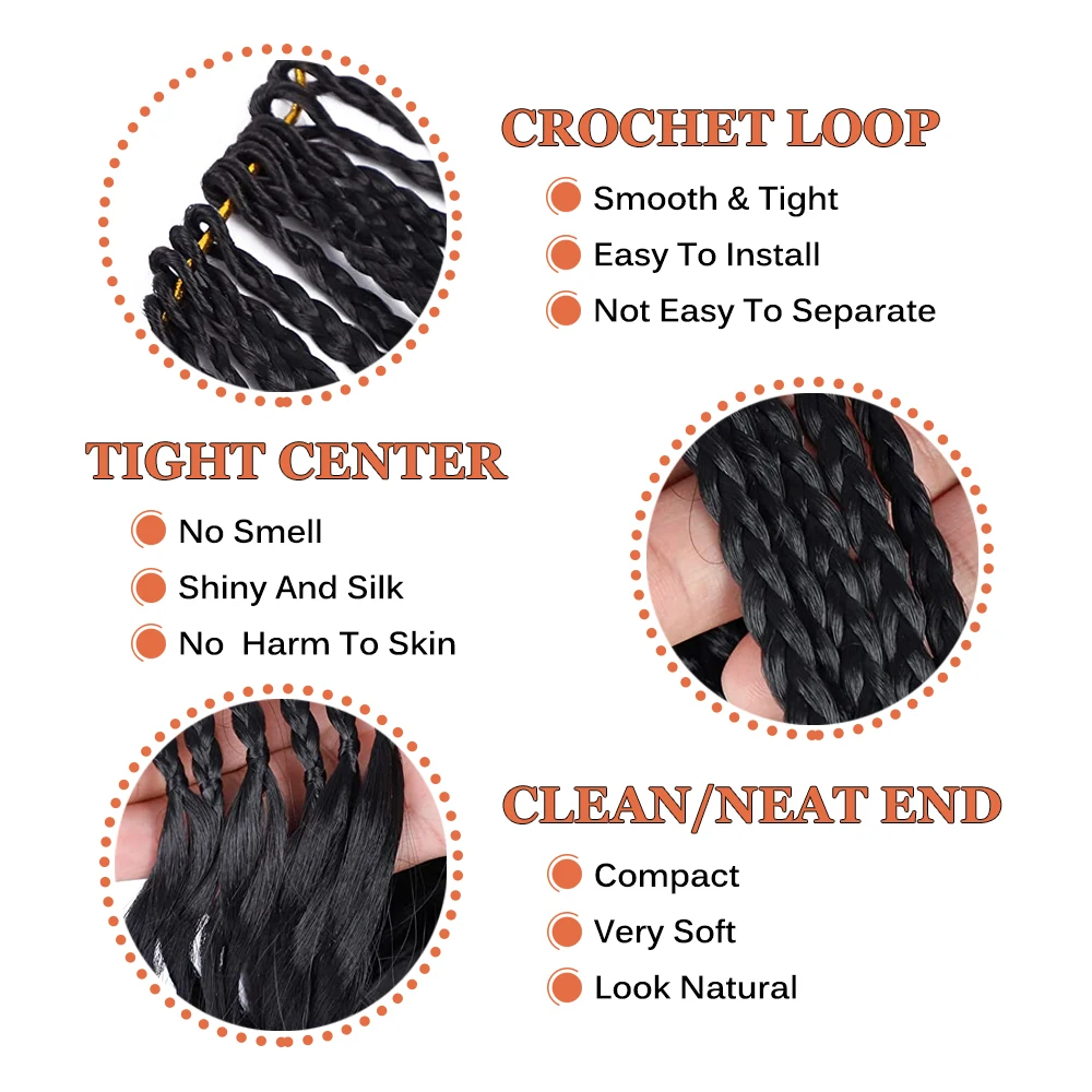 Top Trends: Hair Nest French Curl Crochet Braids Goddess Box Braids Crochet Hair Pre Looped French Curly Braiding Hair Extensions Shoppable Styles - Image 4