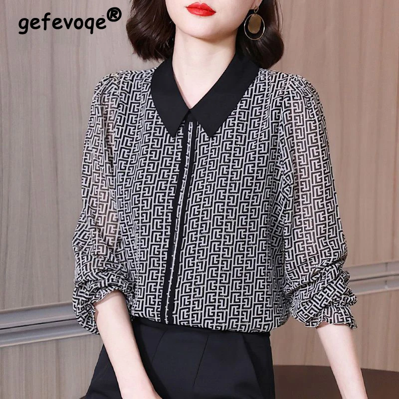 Top Trends: High Quality Plaid Print Elegant Office Lady Business Casual Shirt New Fashion Long Sleeve Top Blouse Women Blusas Clothing 2023 Shoppable Styles