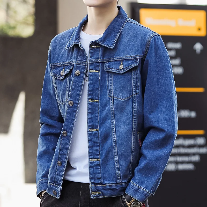 Top Trends: Men's Denim Jacket New Spring And Fall Casual Work Jacket Men's Clothing Shoppable Styles