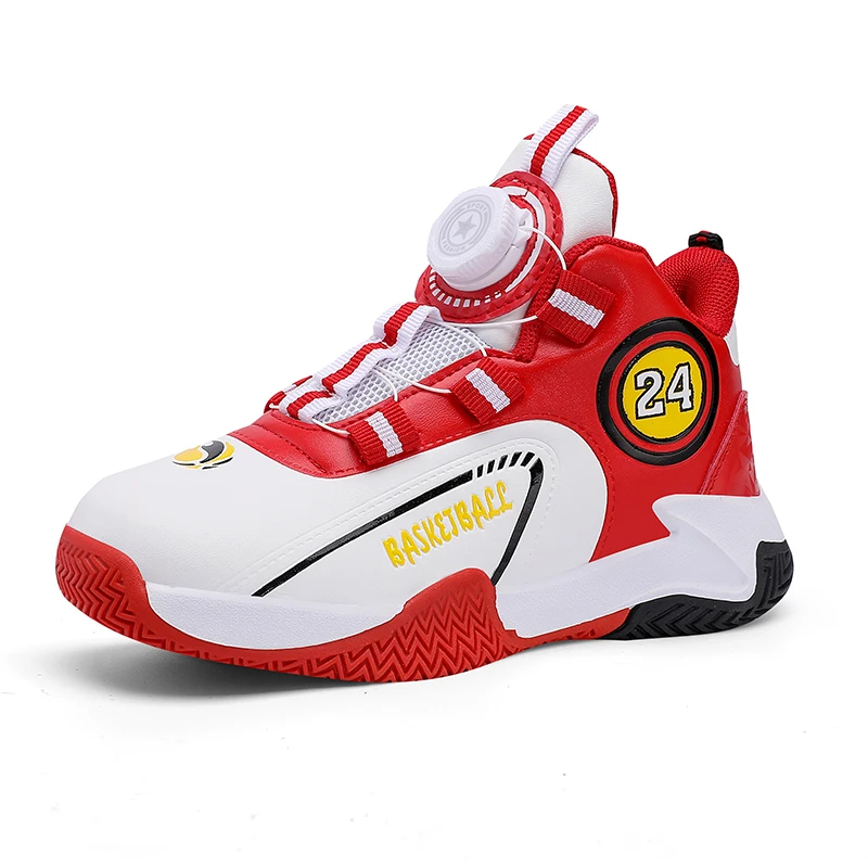 Top Trends: Four Seasons Classic Children Basketball Shoes Boys Leather Sneakers Teenagers High Top Comfortable Fashion Casual Sports Shoes Shoppable Styles