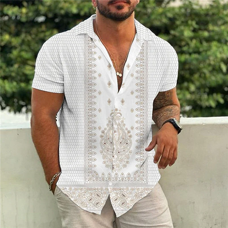 Top Trends: Casual Floral Beach Men's Shirt Summer Short Sleeve Hawaiian Shirts For Man Plus Size Quick Dry Tee Shirt Men Clothes Camis Shoppable Styles