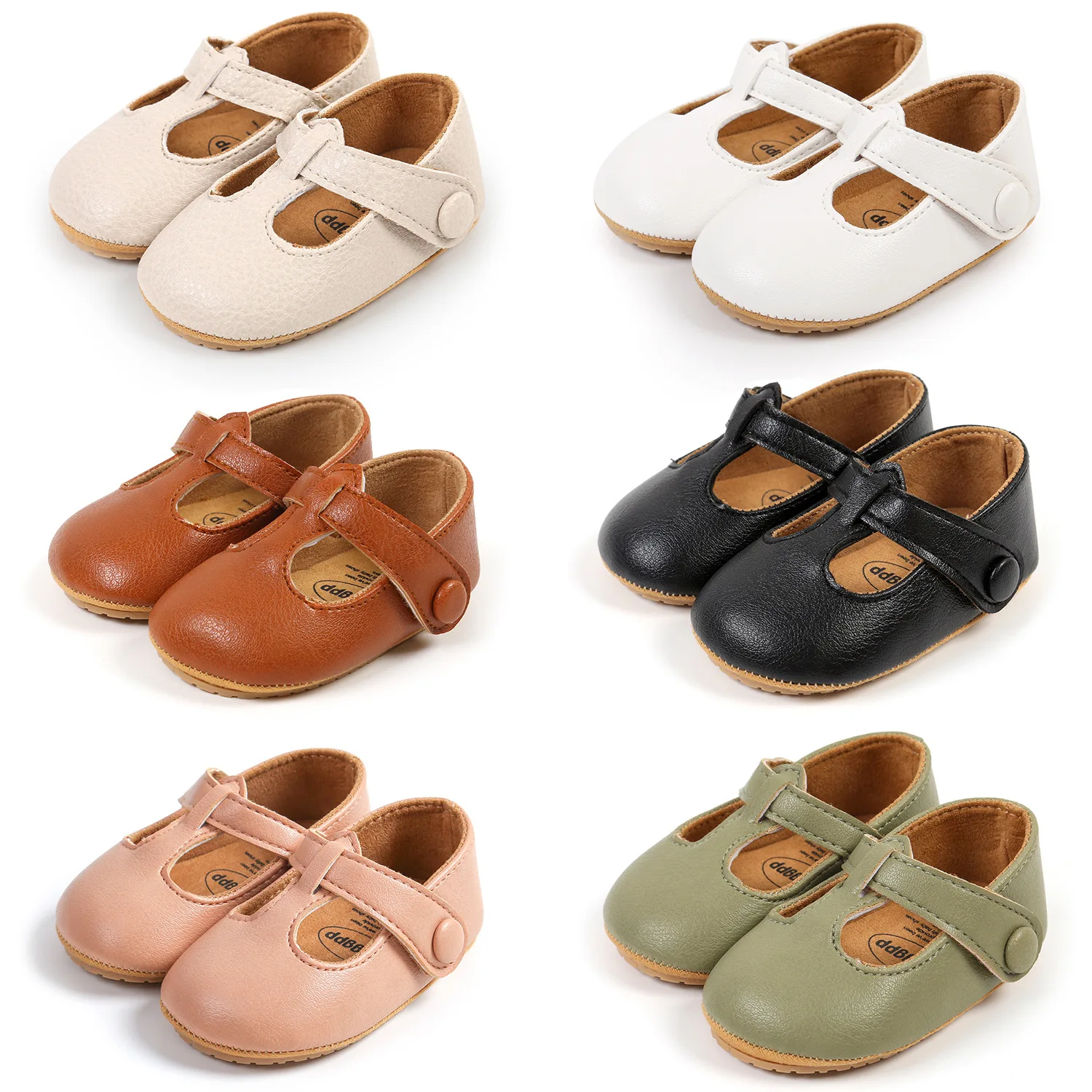 Top Trends: KIDSUN New Baby Shoes Pu Leather Baby Girl Shoes Infant Toddler Rubber Sole Anti-Slip First Walkers Casual Walking Shoes Shoppable Styles