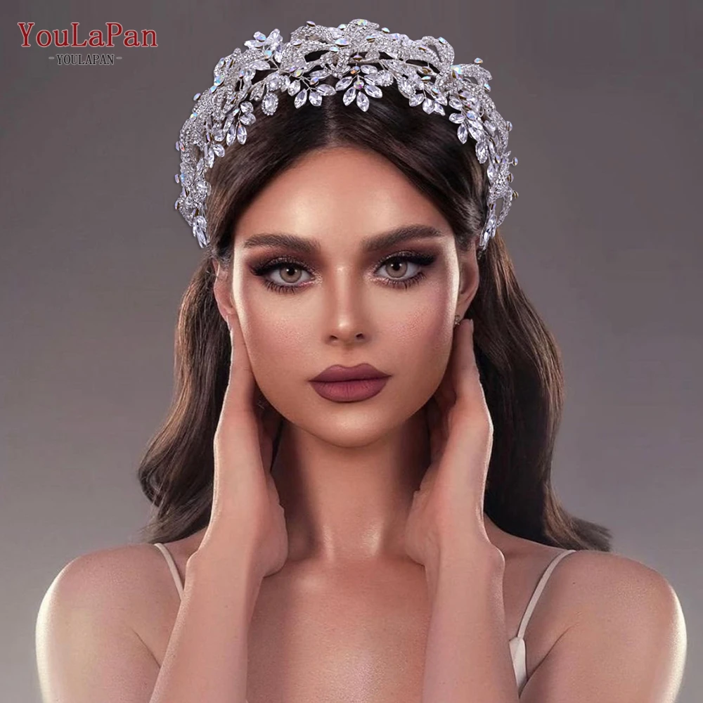 Top Trends: TOPQUEEN HP395 Wedding Headband Bridal Diadem Flower Headpieces Elegant Princess Tiara Crown Bride Hair Accessories Jewelry Shoppable Styles