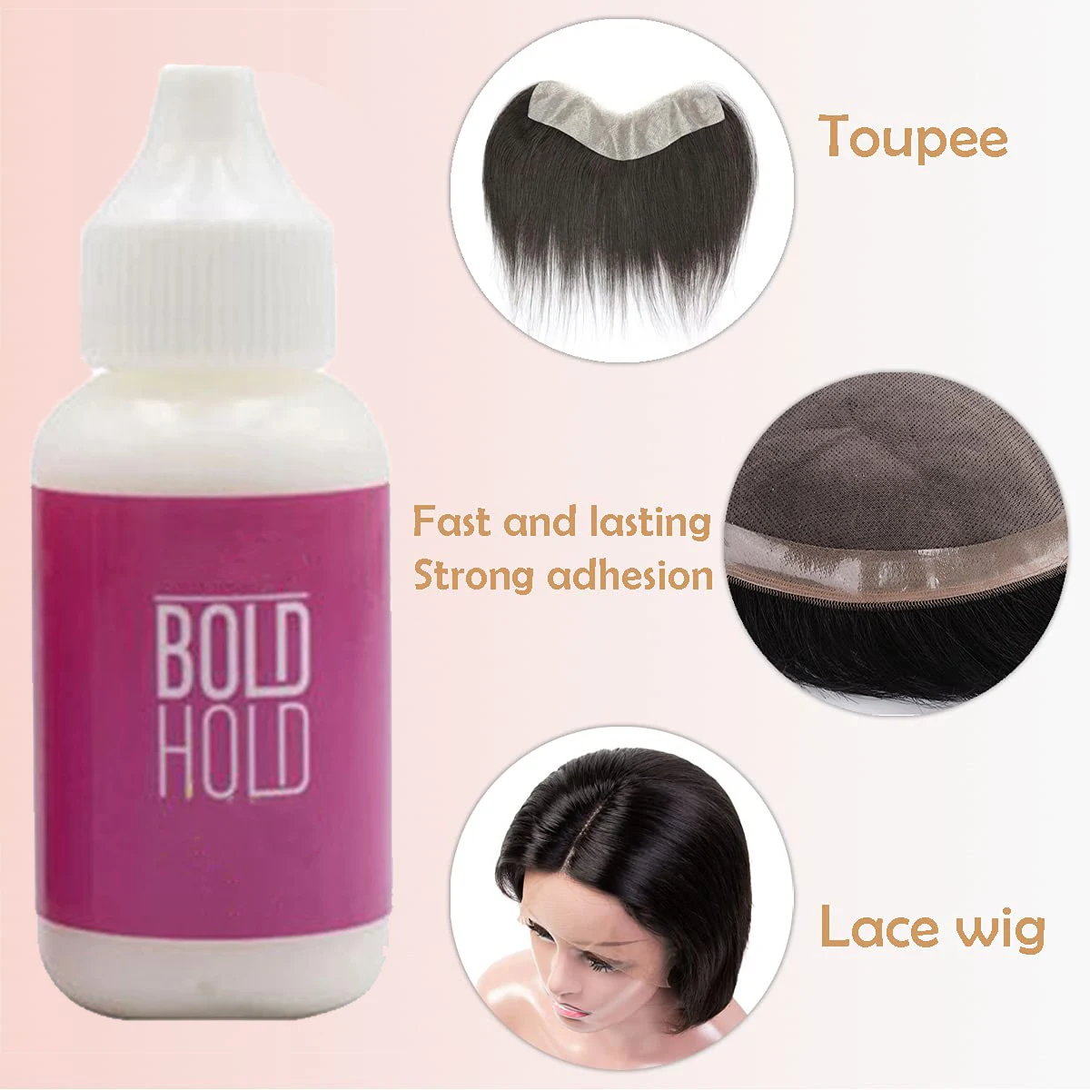 Top Trends: Wig Glue Waterproof Front Lace Wig Glue Private Label Strong Hold Lace Glue Wig Accessories For Frontal Closure Toupee 38ml Shoppable Styles - Image 5