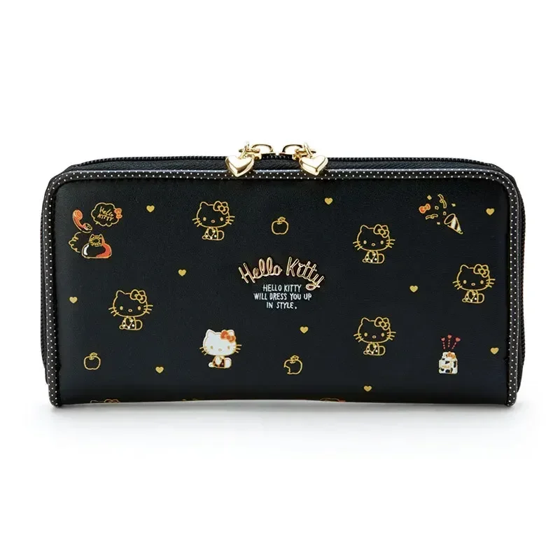 Top Trends: Hello Kitty Women&#039;s Long Purse Sanrio Cinnamoroll Kuromi Mymelody Fashion Cartoon Girl Leather Zipper Decorated Boutique Wallet Shoppable Styles