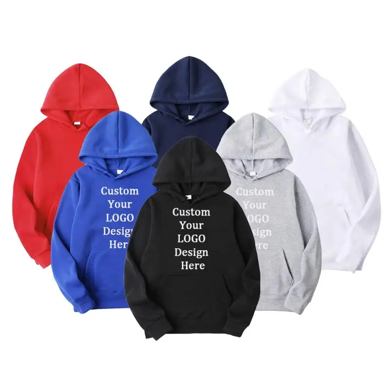 Top Trends: Men Women Logo Text Photo Hoodie Autumn Winter Personalized Customize Sweatshirts Polluver Fashion Unisex Fleece Sport Tops Shoppable Styles