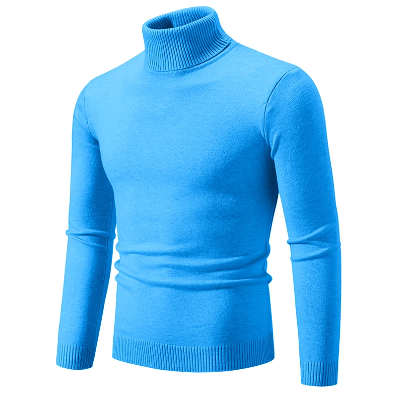 Top Trends: Men&#039;s New Warm High Neck Solid Elastic Knit Bottom Pullover Sweater Men Harajuku Sweaters Shoppable Styles