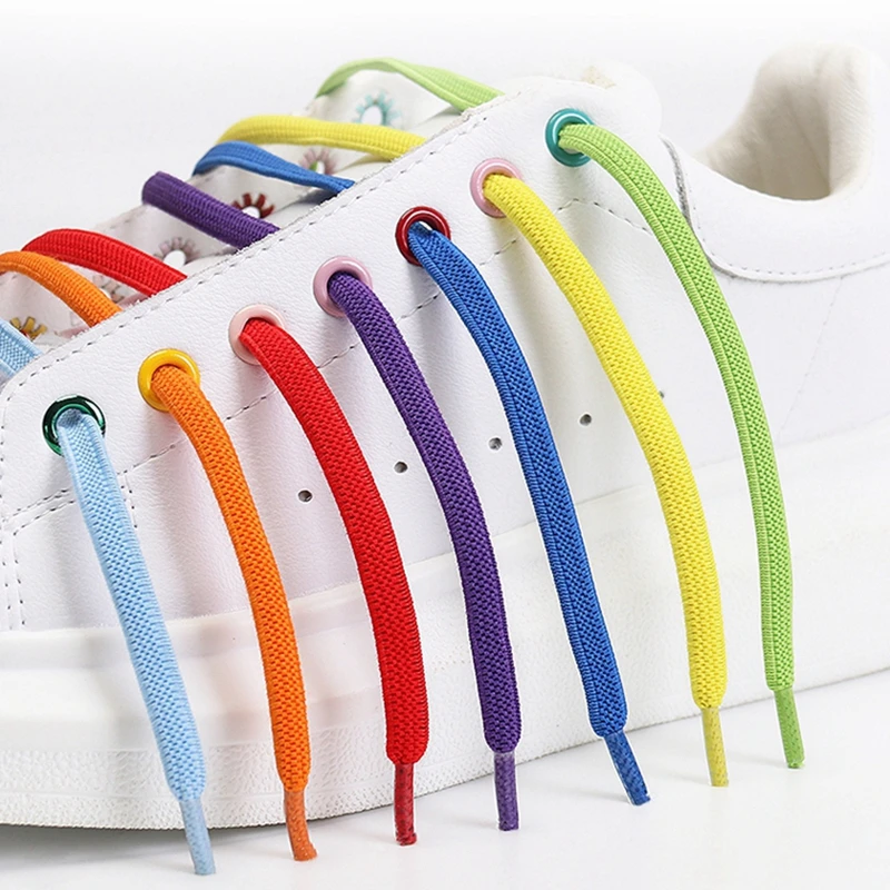 Top Trends: Elastic Shoe Laces Buckle Lock No Tie Shoelaces Sneakers Flat Woven Shoelace Without Ties Kids Adult Rubber Bands For Shoes Shoppable Styles - Image 4