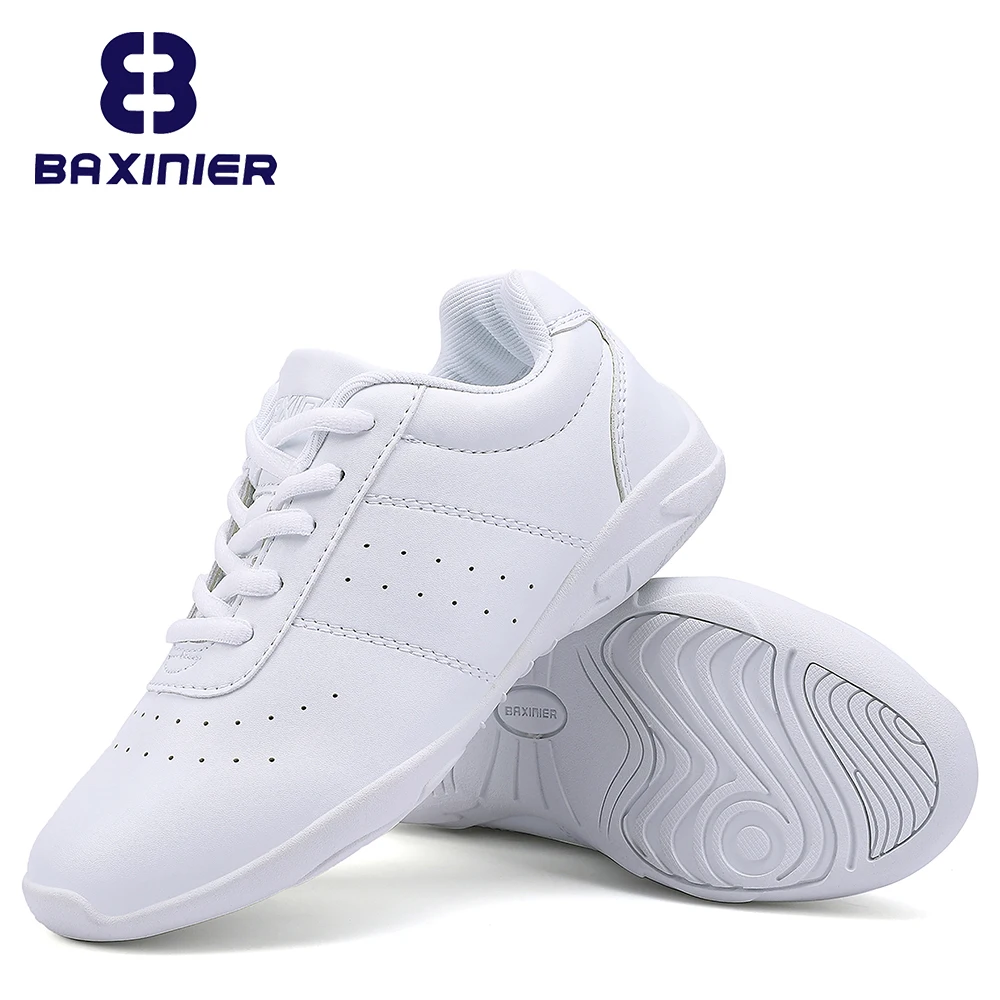 Top Trends: BAXINIER Lightweight Girls White Cheerleading Shoes Trainers Kids Training Dancing Tennis Shoes Youth Competition Cheer Sneakers Shoppable Styles