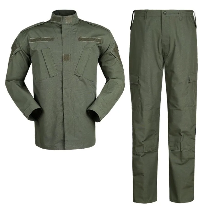 Top Trends: Green Tactical Military Uniform Police Uniform Security Uniform Army Uniform Outdoor Olive Shirt Pant Men Hunting Hiking Suit Shoppable Styles