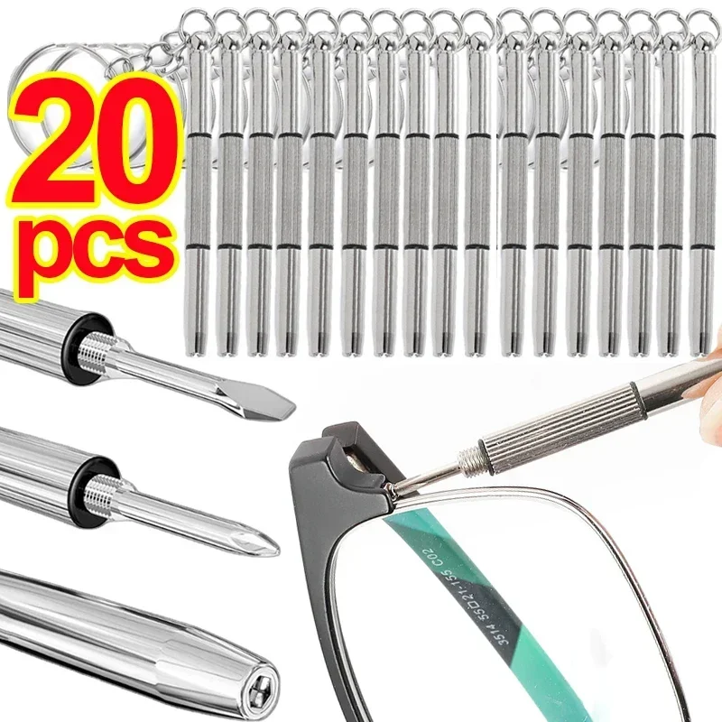 Top Trends: 3 In 1 Eyeglass Screwdrivers Repair Kit With Keychain Watch Repairs Glasses Screwdriver Recision Screw Driver Tools Accessories Shoppable Styles