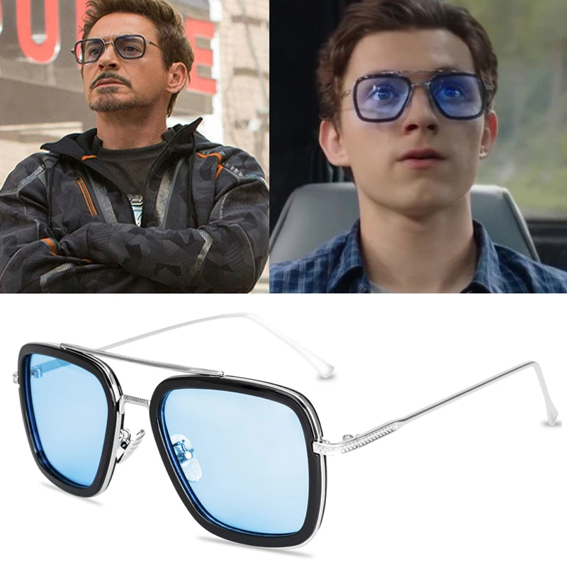 Top Trends: EDITH Tony Stark Glasses Men Women Sunglasses Gift Man Eyewear Steampunk Sun Glasses Male Goggles Shoppable Styles