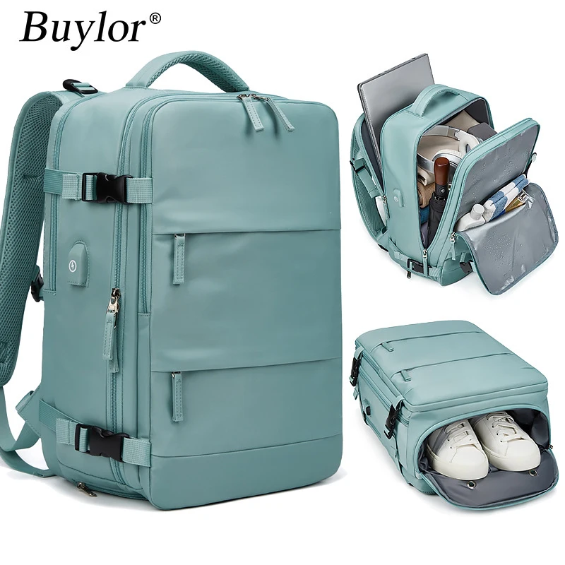 Top Trends: Buylor Women's Travel Backpack Large Capacity Multi-Function Suitcase USB Charging Schoolbag Short Distance Luggage Bags Mochila Shoppable Styles