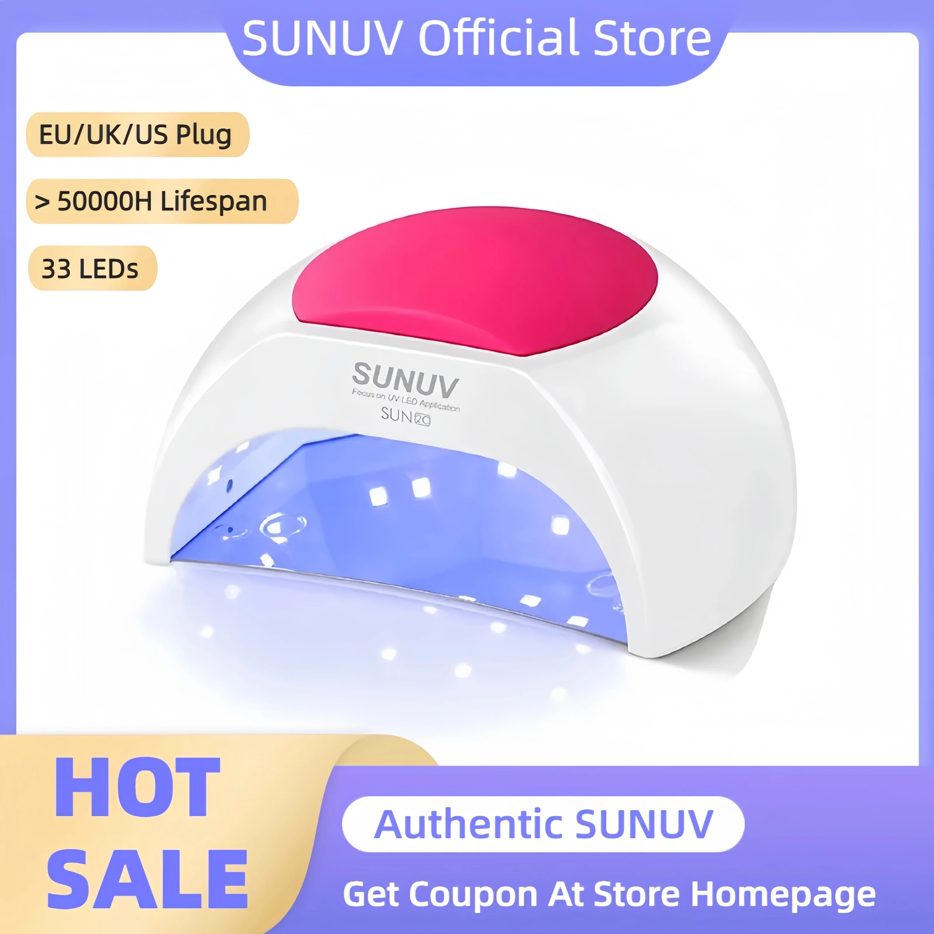 Top Trends: SUNUV SUN2C 48W Nail Lamp UV Lamp SUN2 Nail Dryer For UVLED Gel Nail Dryer Infrared Sensor With Rose Silicone Pad Salon Use Shoppable Styles