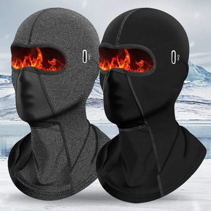 Top Trends: Winter Warm Cycling Cap For Men Bicycle Motorcycle Balaclava Windproof Sports Scarf Velvet Bike Face Cover Women Hiking Ski Hat Shoppable Styles