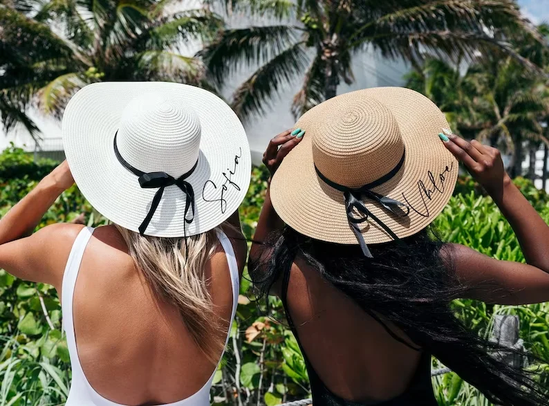 Top Trends: Customized Floppy Beach Hats Floppy Beach Hats Custom Beach Hat Bride To Be Gift Personalized Hat Bridal Party Bridesmaid Gift Shoppable Styles