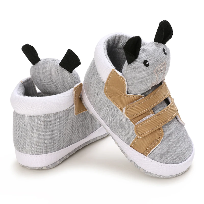 Top Trends: Classic Baby Shoe Boy Girl Baby Cute Animal Face Casual Flat Sneaker First Baby Ankle Boot Cotton Non-slip Warm Walking Shoes Shoppable Styles - Image 5