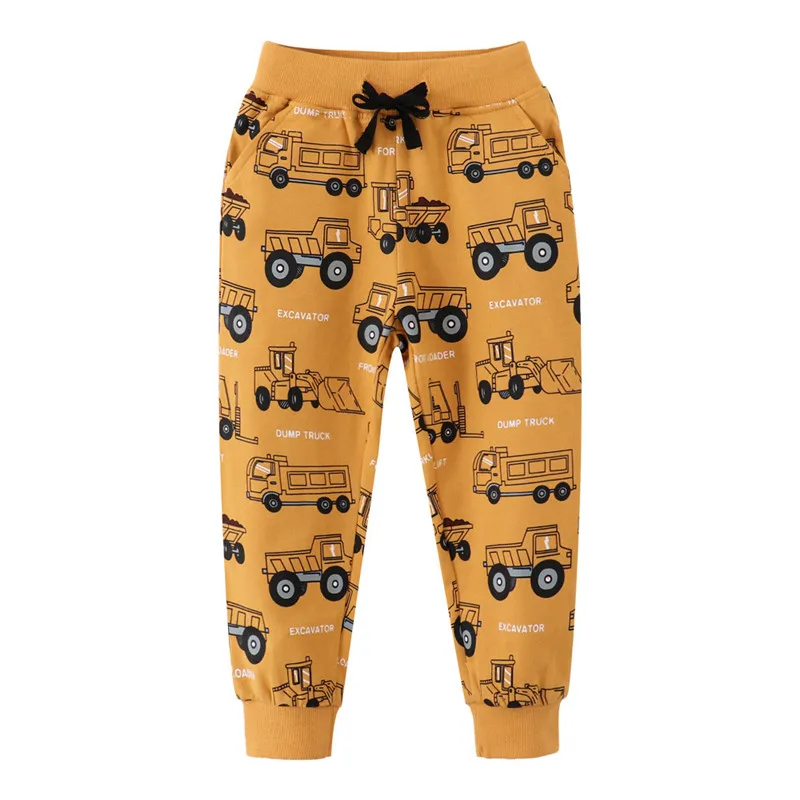 Top Trends: Jumping Meters 2-7T Cars Print Boys Trousers Pants For Autumn Winter Cartoon Full Length Fashion Baby Sweatpants Shoppable Styles