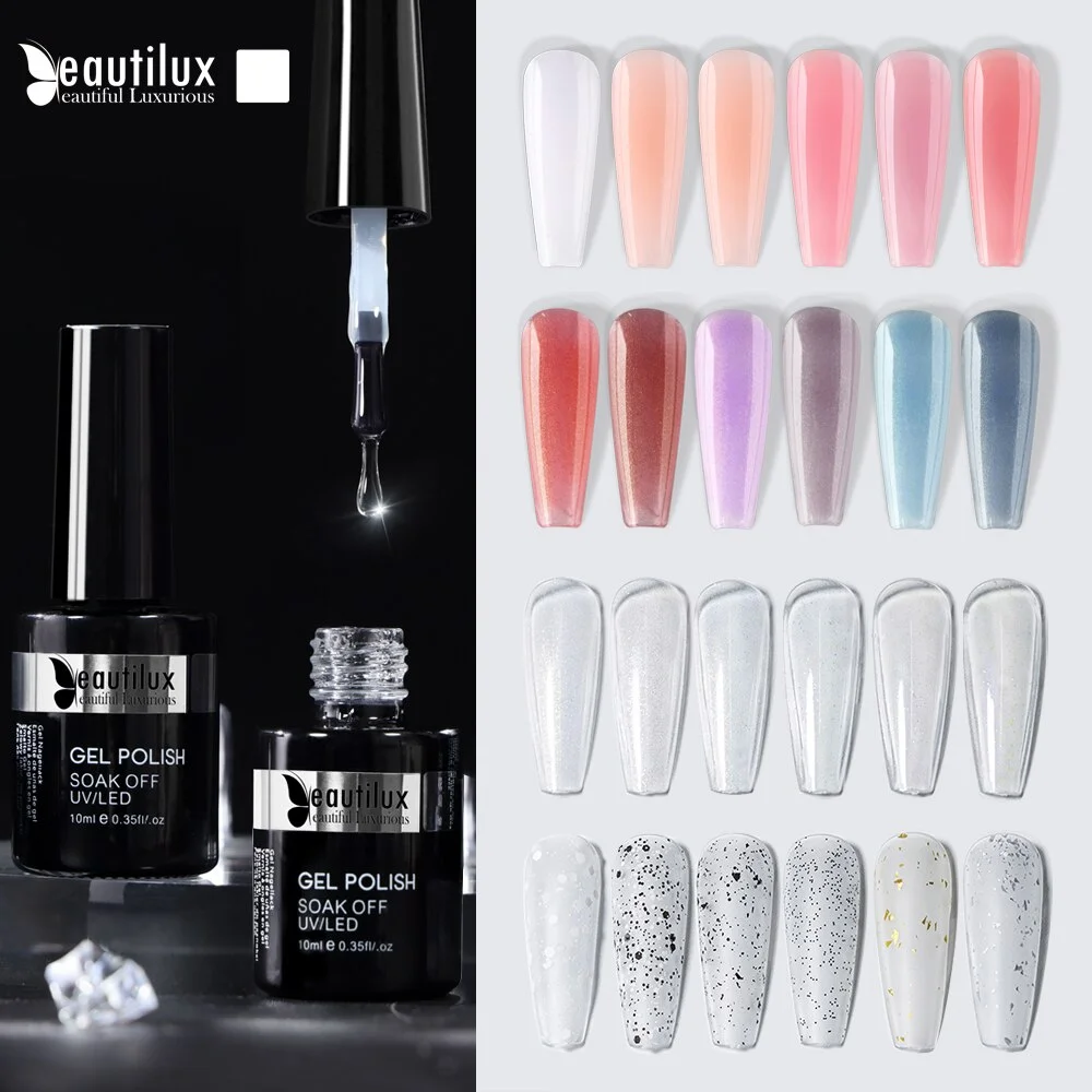 Top Trends: Beautilux Primer Rubber Matte Top Coat Milk Base For Nails Nail Polish Soak Gel UV LED Gels Nail Varnish Lacquer Nails Art 10ml Shoppable Styles