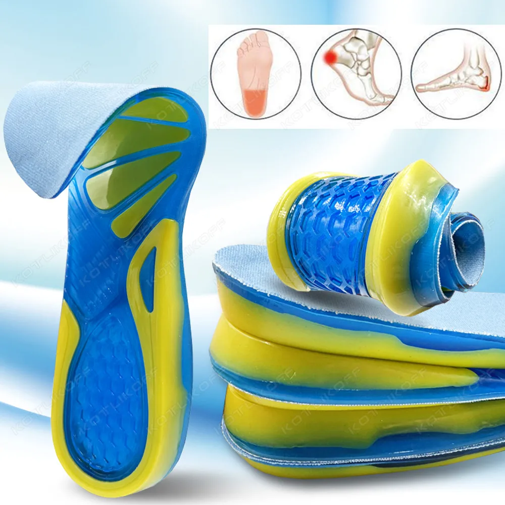 Top Trends: Silicone Gel Orthotic Insoles Honeycomb Heel Shock Absorption Sports Running Comfortable Soft Insoles Relieve Foot Pain Insert Shoppable Styles