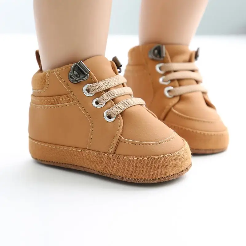 Top Trends: KIDSUN Baby Sneakers Infant Toddler Newborn Baby Boy Comfort Soft-Sole Cotton High-Top Anti-Slip Toddler First Walkers Shoes Shoppable Styles