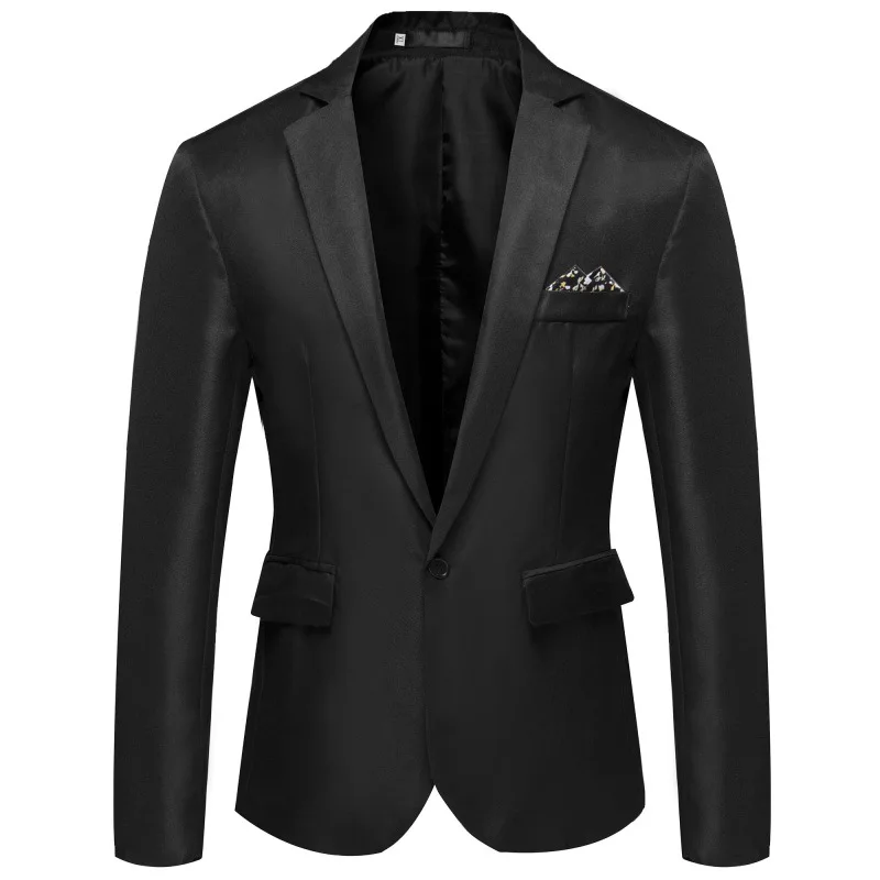 Top Trends: Elegant Men&#039;s Blazer 2023 New White Black Red Single Button Fashion Casual Slim Jacket Tops Business Wear Formal Male Suit Coats Shoppable Styles