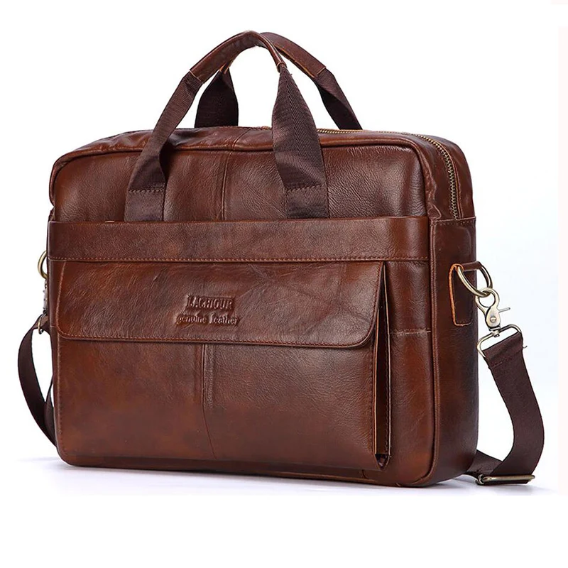 Top Trends: Men Genuine Leather Handbags Casual Leather Laptop Bags Male Business Travel Messenger Bags Men&#039;s Crossbody Shoulder Bag Shoppable Styles