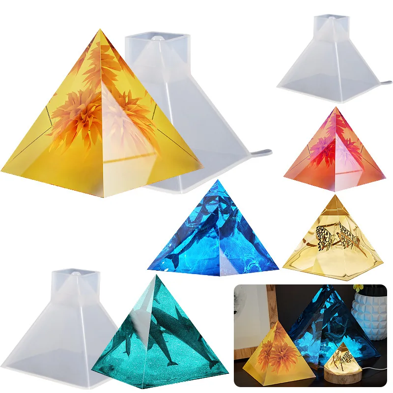 Top Trends: Silicone Mold Casting For DIY Epoxy Resin Gypsum Triangular Pyramid Art Crafts Accessories Making Supplies Deco Parts Materials Shoppable Styles