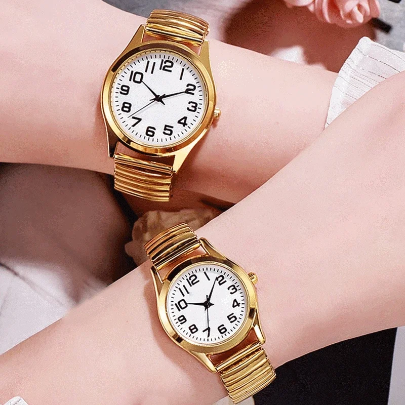 Top Trends: Fashion Wrist Watches Men Women Quartz Flexible Elastic Band Simple Casual Dress Couple Watch Shoppable Styles