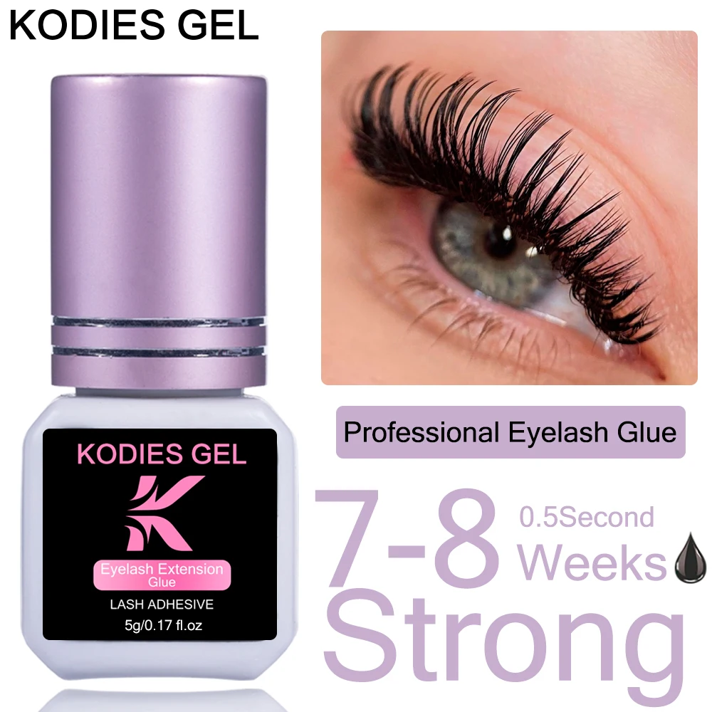 Top Trends: KODIES GEL Extra Strong Eyelash Glue Extension Supplies 5g 0.5 Second Dry Lash Glue For False Eyelash Waterproof Adhesive Lift Shoppable Styles