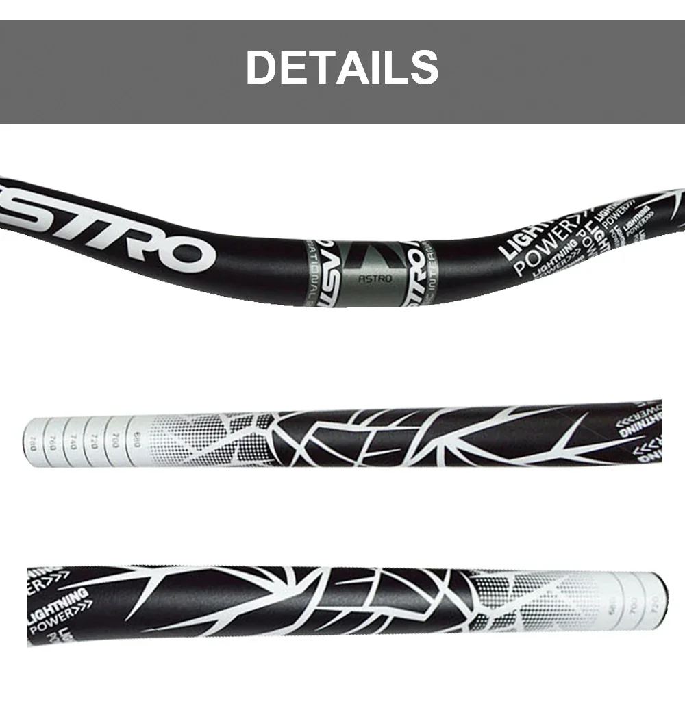 Fahrradlenker aus Aluminiumlegierung für Rennrad und Mountainbike, 31,8mm*780mm Lenkstange für Fahrräder – Detail 12