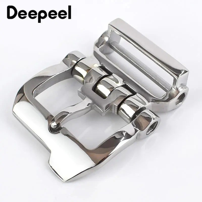 Top Trends: 1Pc 40mm High Quality Stainless Steel Belt Buckle Metal Pin Buckles For 38-39mm Waistband Body Men&#039;s Jeans Adjust Hook Hardware Shoppable Styles