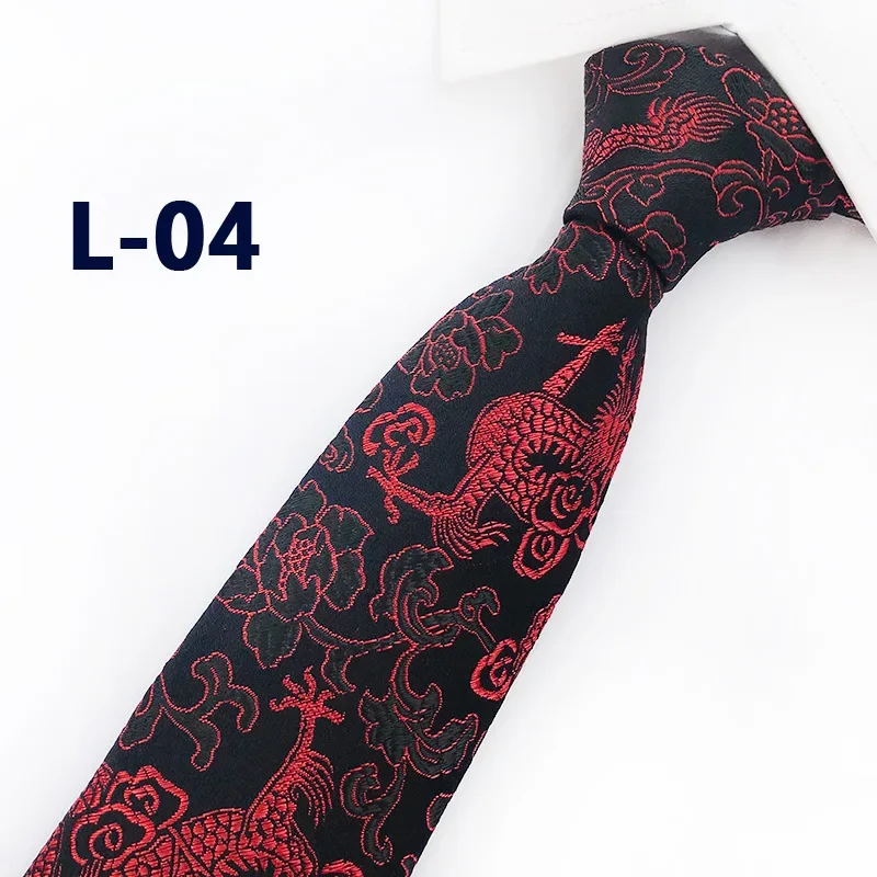 Top Trends: Upscale Tie Luxury Embroidery Man Necktie Mascot Chinese Dragon Pattern Neckwear Wedding Groom Gravata Men Accessories Shoppable Styles - Image 5