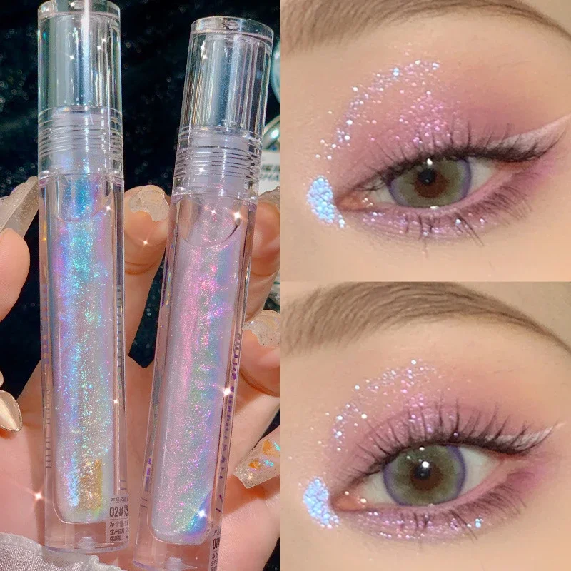 Top Trends: 1PCS Diamond Glitter Liquid Eyeshadow Highlighter Lying Silkworm Shiny Brightening Makeup Waterproof Lasting Women Beauty Tools Shoppable Styles