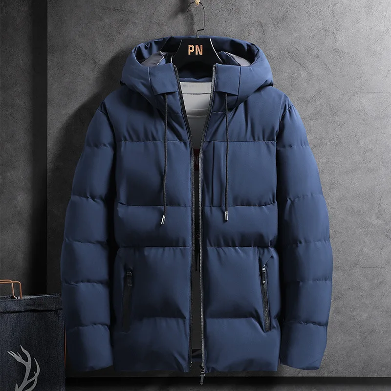 Top Trends: Winter Jacket Men Parkas Thicken Warm Coat Mens Hooded Jackets Solid Parka Coat Fashion Streetwear Men's Parka Plus Size M-4xl Shoppable Styles - Image 3