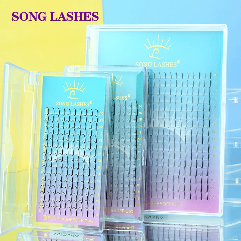 Top Trends: SONG LASHES Wispy Spikes Promade Fack Eyelashes Extension 16 Rows Pure Darker Black Lashes Professional Makeup Tools Shoppable Styles