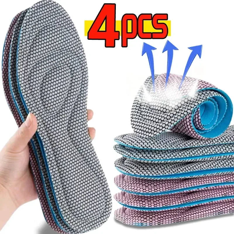 Top Trends: Nano Memory Foam Orthopedic Insoles For Shoes Antibacterial Deodorization Sweat Absorption Insert Sport Shoes Running Pads Shoppable Styles