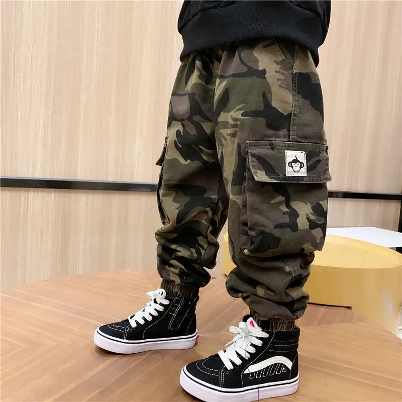 Top Trends: Children&#039;s Camouflage Cargo Pants Spring And Autumn 2023 New Boy Baby Loose Casual Sports Pants Winter Thickened Kids Trousers Shoppable Styles