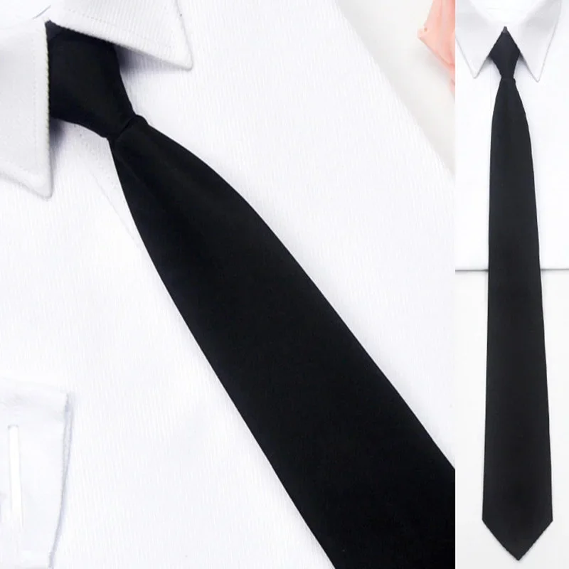 Top Trends: Black Simple Clip On Tie Security Tie Doorman Steward Matte Funeral Tie For Men Women Students Shoppable Styles