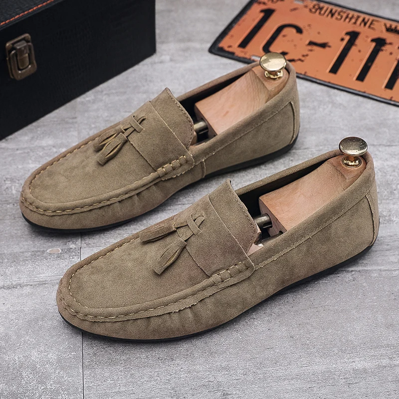 Top Trends: Men's Casual Leather Shoes Soft Leather Shoes Pointed Soles Versatile Walking Comfortable Shoes For Spring And Autumn Seasons Shoppable Styles - Image 3