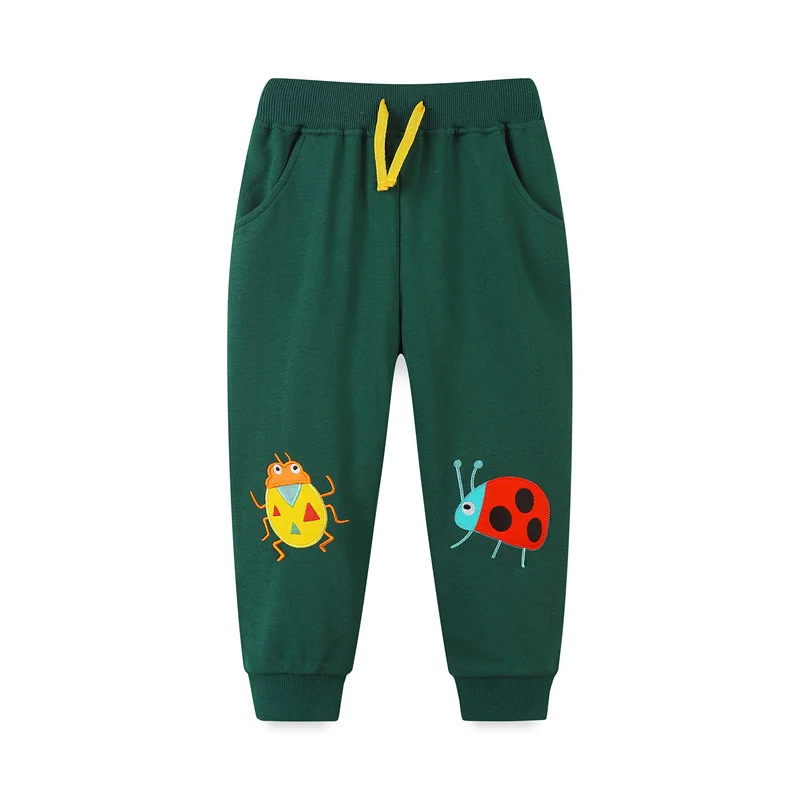 Top Trends: Jumping Meters 2-7T New Designs Boys Girls Sweatpants With Animals Embroidery Ladybug Children&#039;s Trousers Kids Full Length Pants Shoppable Styles